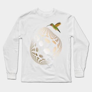 Hummingbird and Bubble Long Sleeve T-Shirt